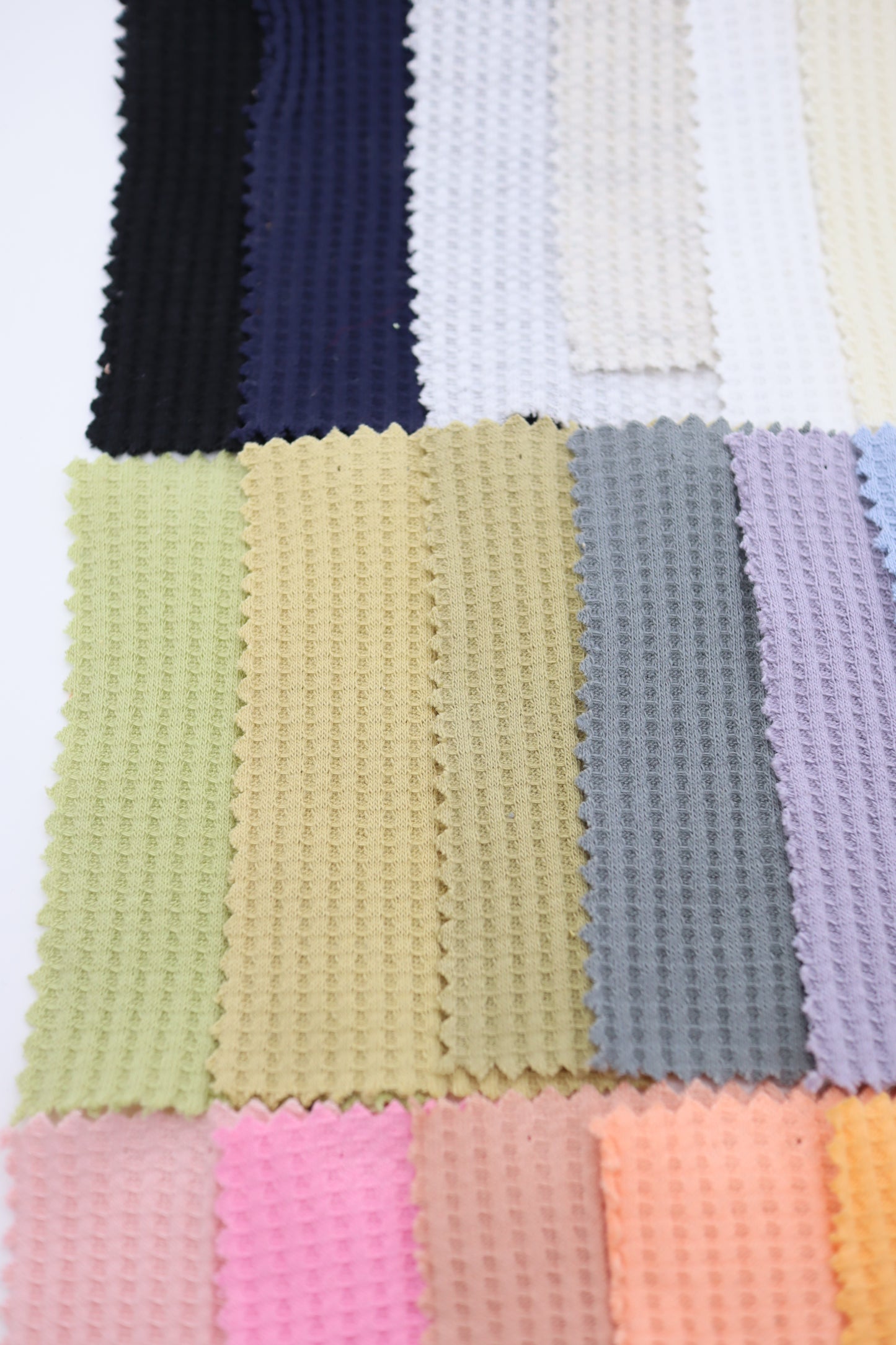 【25SS-465】カラフルカラバリ豊富！ワッフルニット　/0.5ｙあたり=～710円