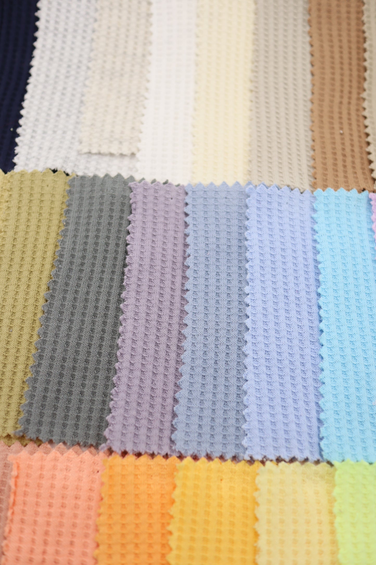 【25SS-465】カラフルカラバリ豊富！ワッフルニット　/0.5ｙあたり=～710円