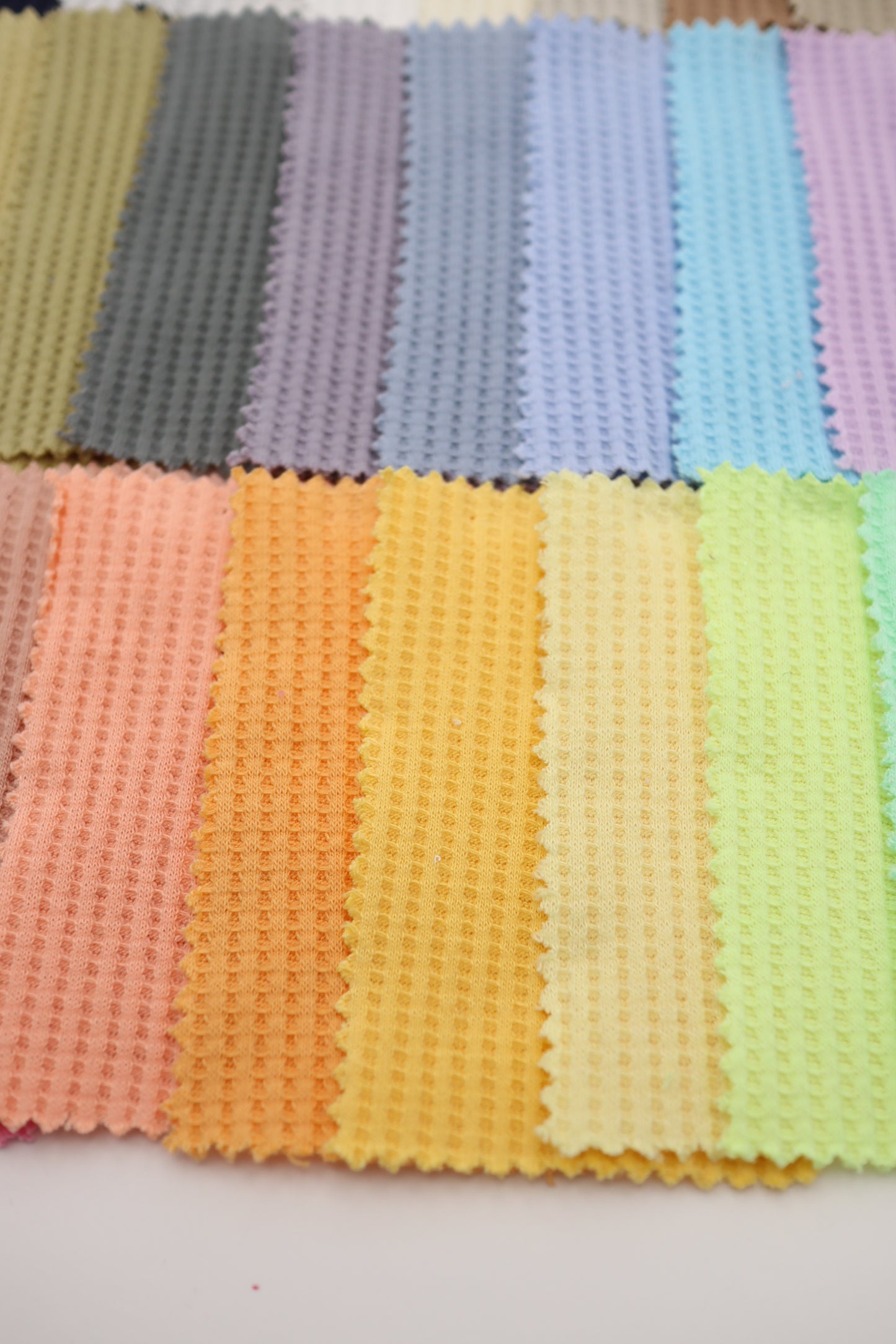 【25SS-465】カラフルカラバリ豊富！ワッフルニット　/0.5ｙあたり=～710円