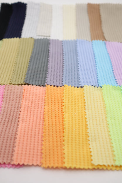 【25SS-465】カラフルカラバリ豊富！ワッフルニット　/0.5ｙあたり=～710円