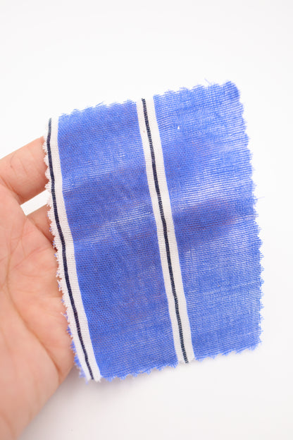 【25SS-478】カラフル太ピッチストライプWガーゼ　/0.5ｙあたり=～730円