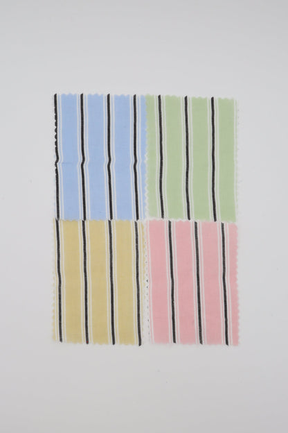 【25SS-478】カラフル太ピッチストライプWガーゼ　/0.5ｙあたり=～730円