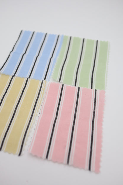 【25SS-478】カラフル太ピッチストライプWガーゼ　/0.5ｙあたり=～730円