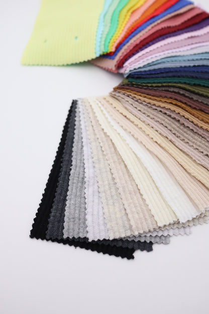 【25SS-464】カラバリ豊富！カラフルリブニット　/0.5ｙあたり=～780円