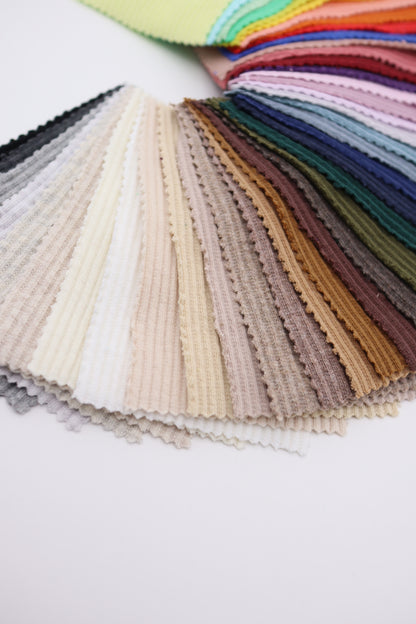 【25SS-464】カラバリ豊富！カラフルリブニット　/0.5ｙあたり=～780円
