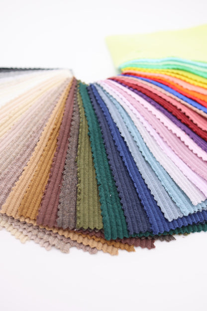 【25SS-464】カラバリ豊富！カラフルリブニット　/0.5ｙあたり=～780円