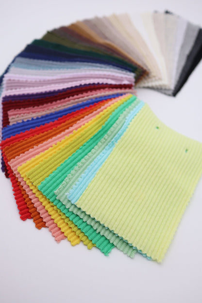 【25SS-464】カラバリ豊富！カラフルリブニット　/0.5ｙあたり=～780円