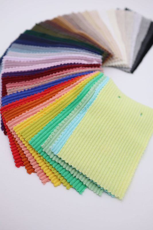 【25SS-464】カラバリ豊富！カラフルリブニット　/0.5ｙあたり=～780円