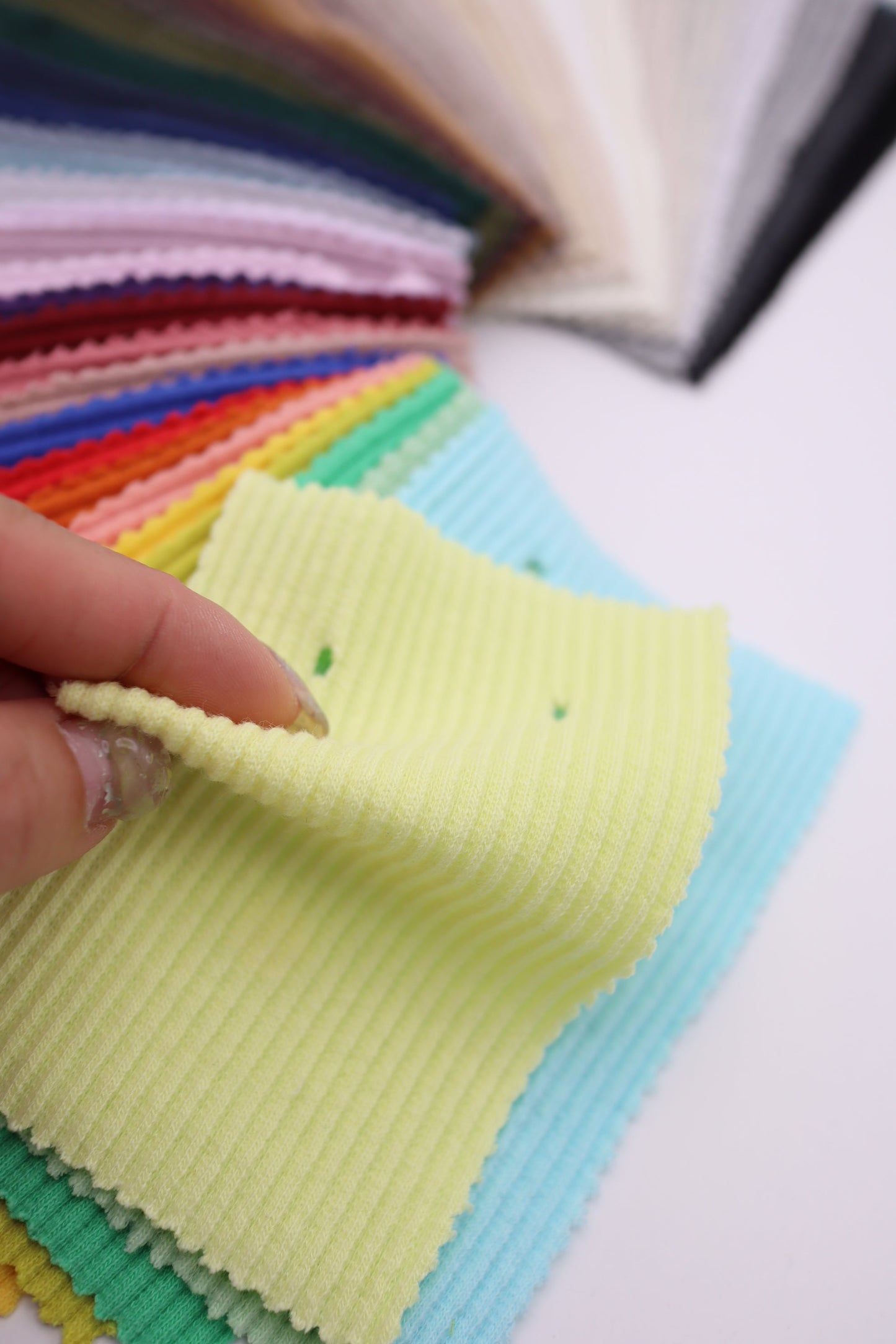 【25SS-464】カラバリ豊富！カラフルリブニット　/0.5ｙあたり=～780円