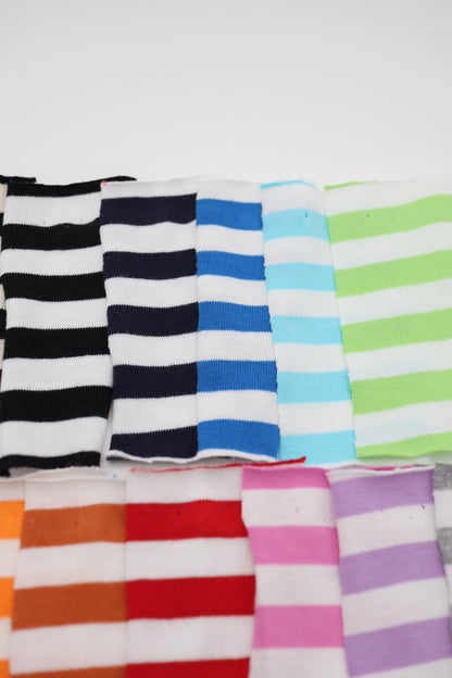 【25SS-469】カラフル中ピッチボーダー天竺ニット　/0.5ｙあたり=～860円
