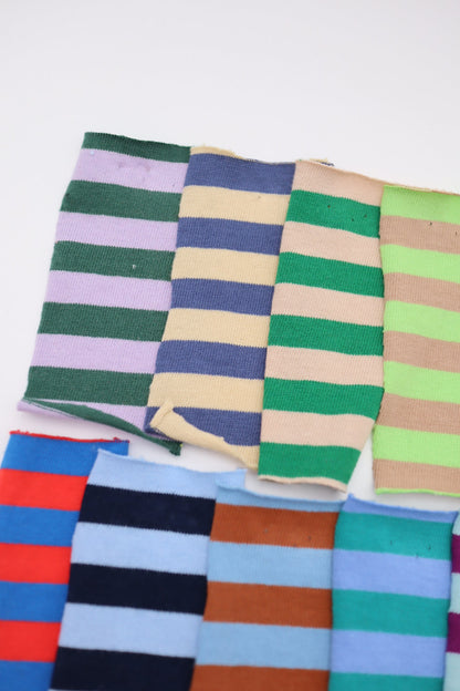 【25SS-469】カラフル中ピッチボーダー天竺ニット　/0.5ｙあたり=～860円