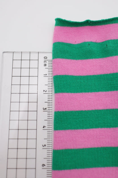 【25SS-469】カラフル中ピッチボーダー天竺ニット　/0.5ｙあたり=～860円