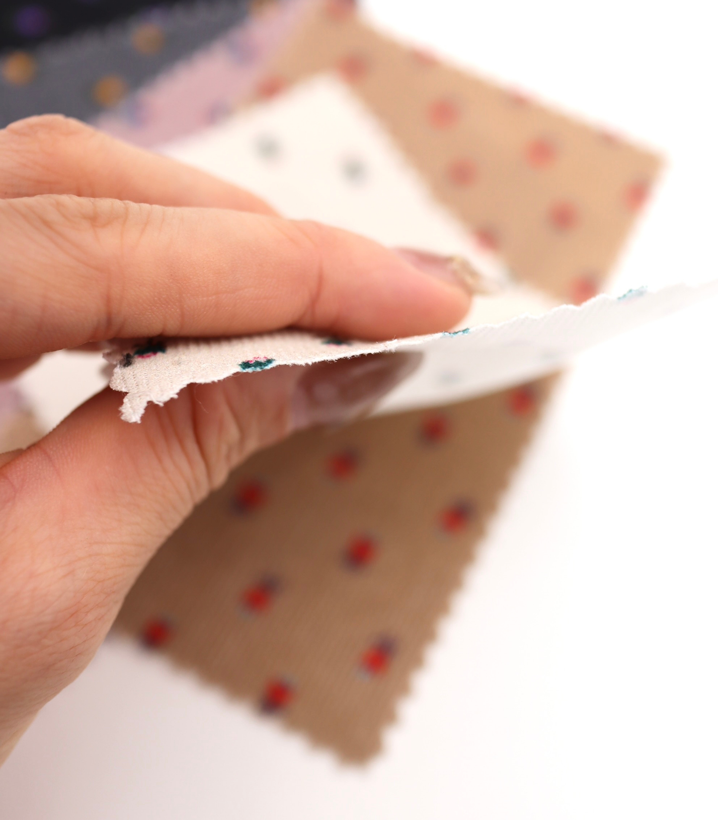 【25SS-124】小花柄プリントコーデュロイ　/0.5ｙあたり=～960円