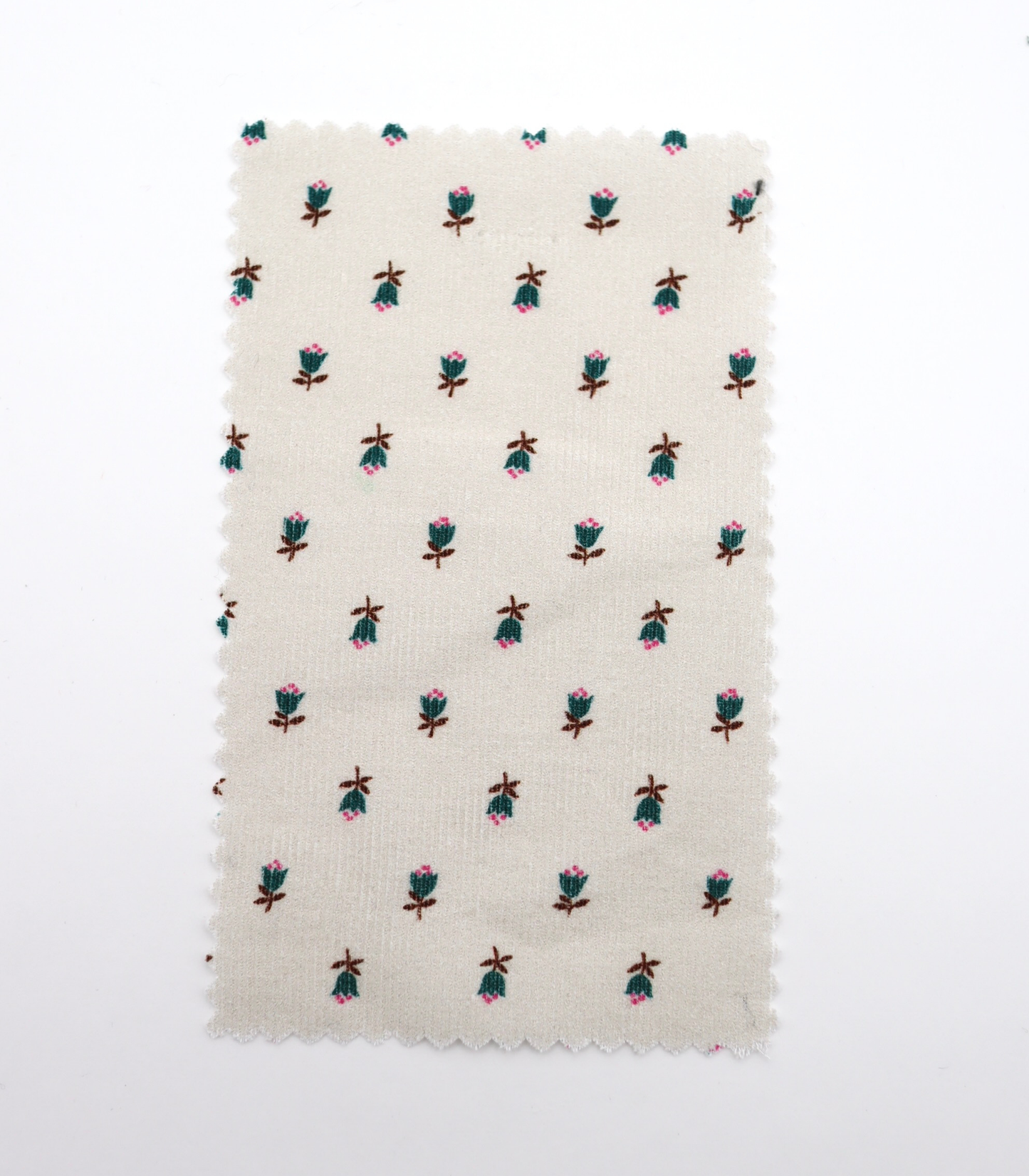 【25SS-124】小花柄プリントコーデュロイ　/0.5ｙあたり=～960円