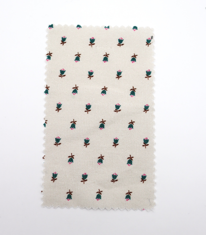 【25SS-124】小花柄プリントコーデュロイ　/0.5ｙあたり=～960円