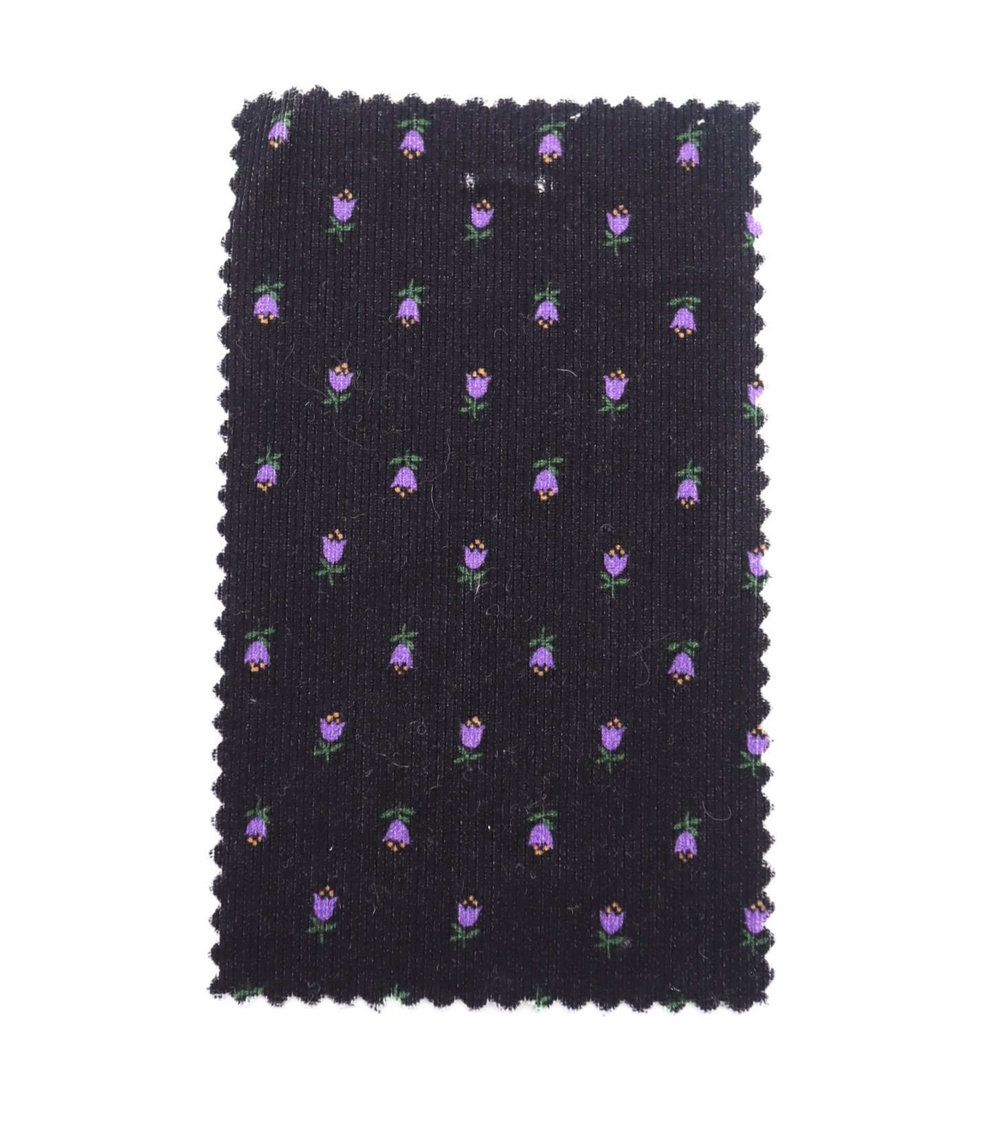 【25SS-124】小花柄プリントコーデュロイ　/0.5ｙあたり=～960円