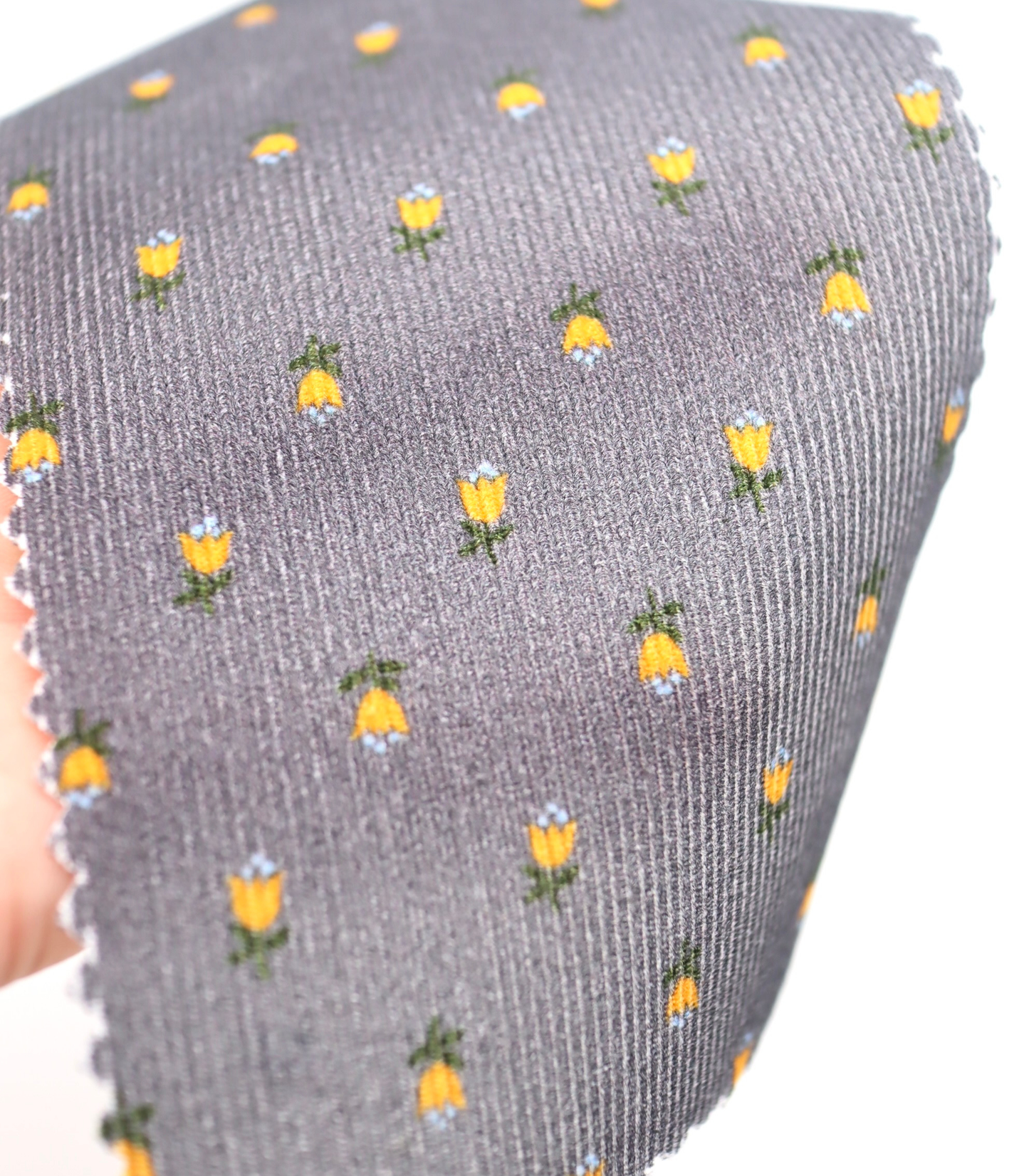 【25SS-124】小花柄プリントコーデュロイ　/0.5ｙあたり=～960円