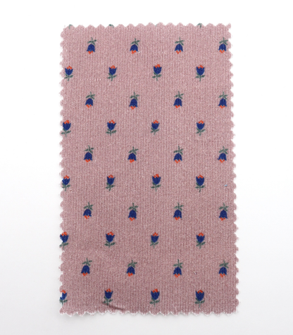 【25SS-124】小花柄プリントコーデュロイ　/0.5ｙあたり=～960円