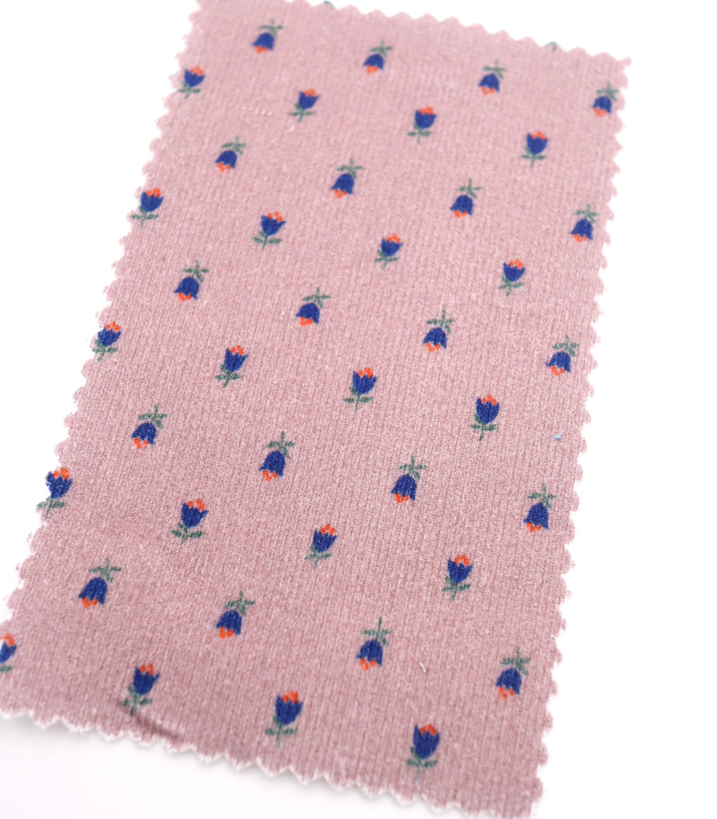 【25SS-124】小花柄プリントコーデュロイ　/0.5ｙあたり=～960円