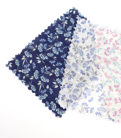 【25SS-413】小花柄プリントヴィンテージワッシャーローン　/0.5ｙあたり=～705円