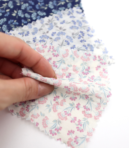 【25SS-413】小花柄プリントヴィンテージワッシャーローン　/0.5ｙあたり=～705円