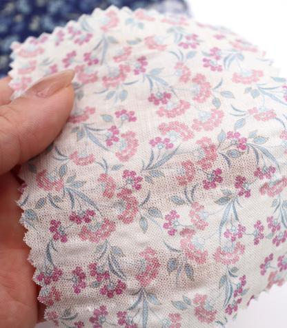 【25SS-413】小花柄プリントヴィンテージワッシャーローン　/0.5ｙあたり=～705円