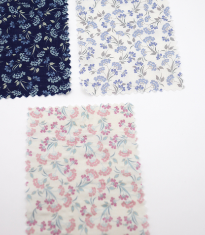 【25SS-413】小花柄プリントヴィンテージワッシャーローン　/0.5ｙあたり=～705円