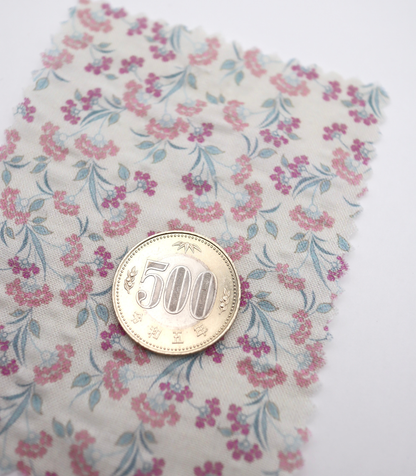 【25SS-413】小花柄プリントヴィンテージワッシャーローン　/0.5ｙあたり=～705円