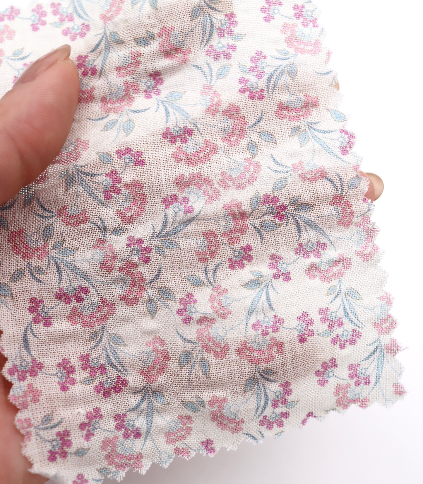 【25SS-413】小花柄プリントヴィンテージワッシャーローン　/0.5ｙあたり=～705円