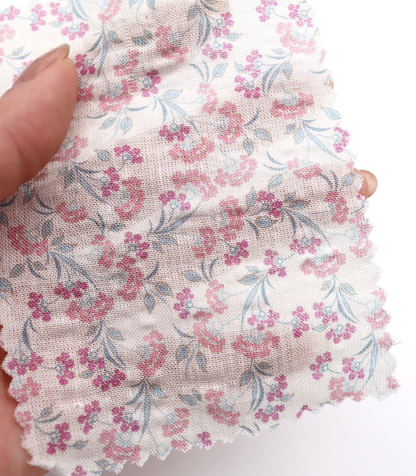 【25SS-413】小花柄プリントヴィンテージワッシャーローン　/0.5ｙあたり=～705円