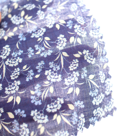 【25SS-413】小花柄プリントヴィンテージワッシャーローン　/0.5ｙあたり=～705円