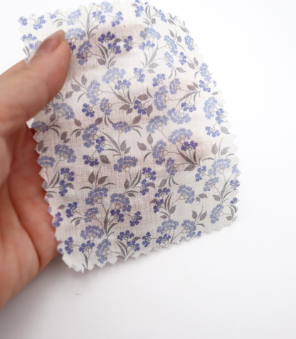 【25SS-413】小花柄プリントヴィンテージワッシャーローン　/0.5ｙあたり=～705円