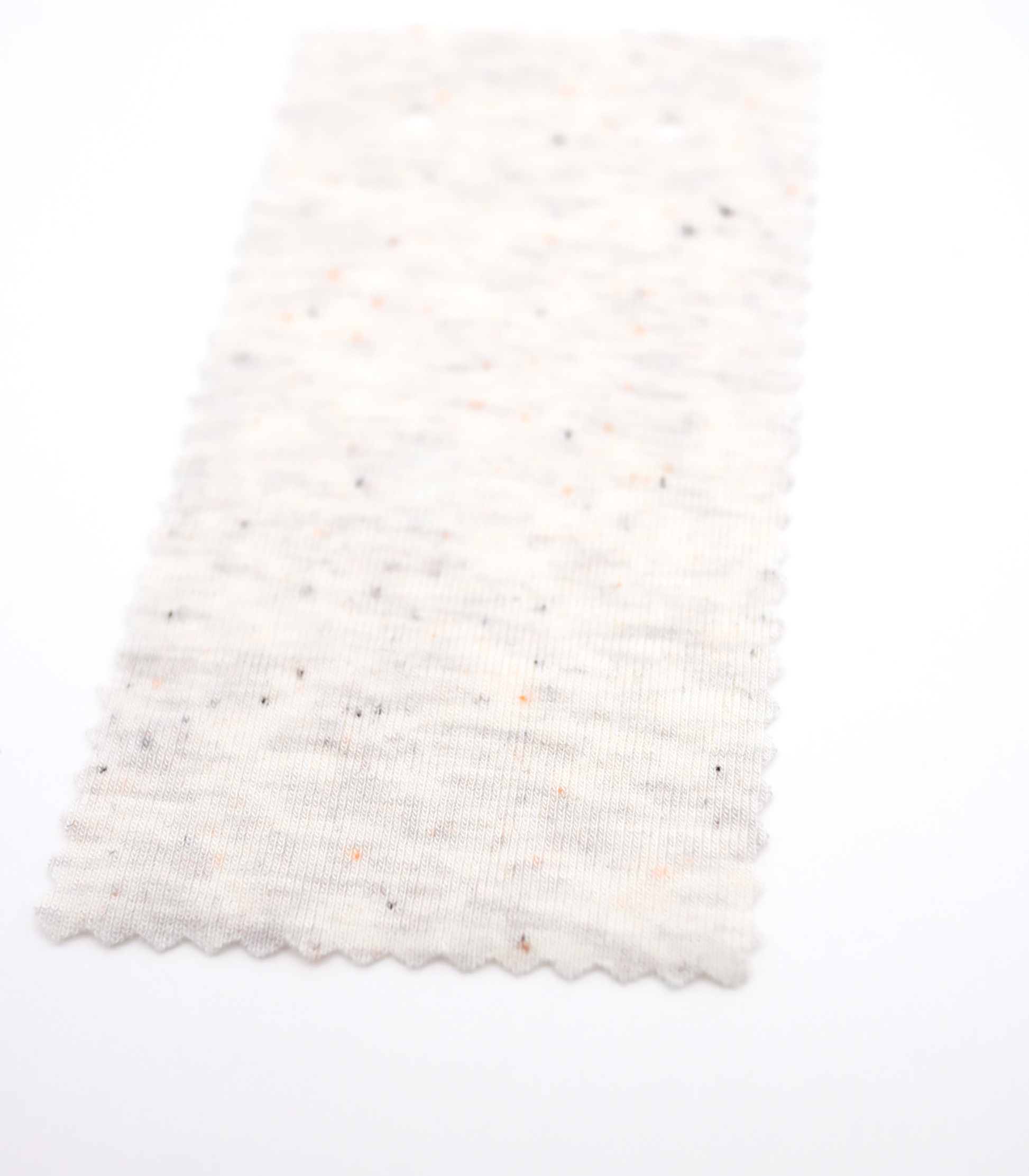 韓国生地カラフル糸入りつぶつぶフライス　カラー粒　シロ
