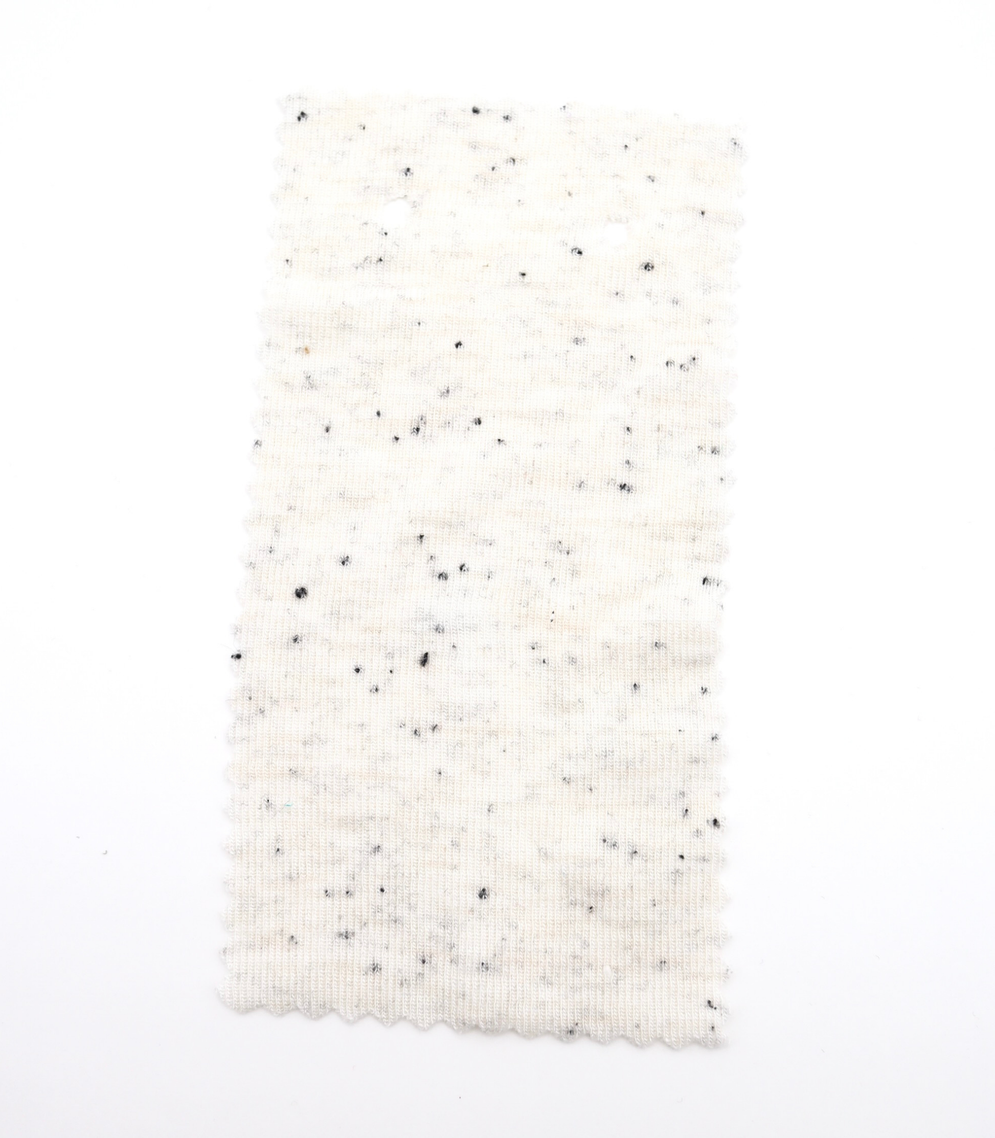 韓国生地カラフル糸入りつぶつぶフライス　黒粒