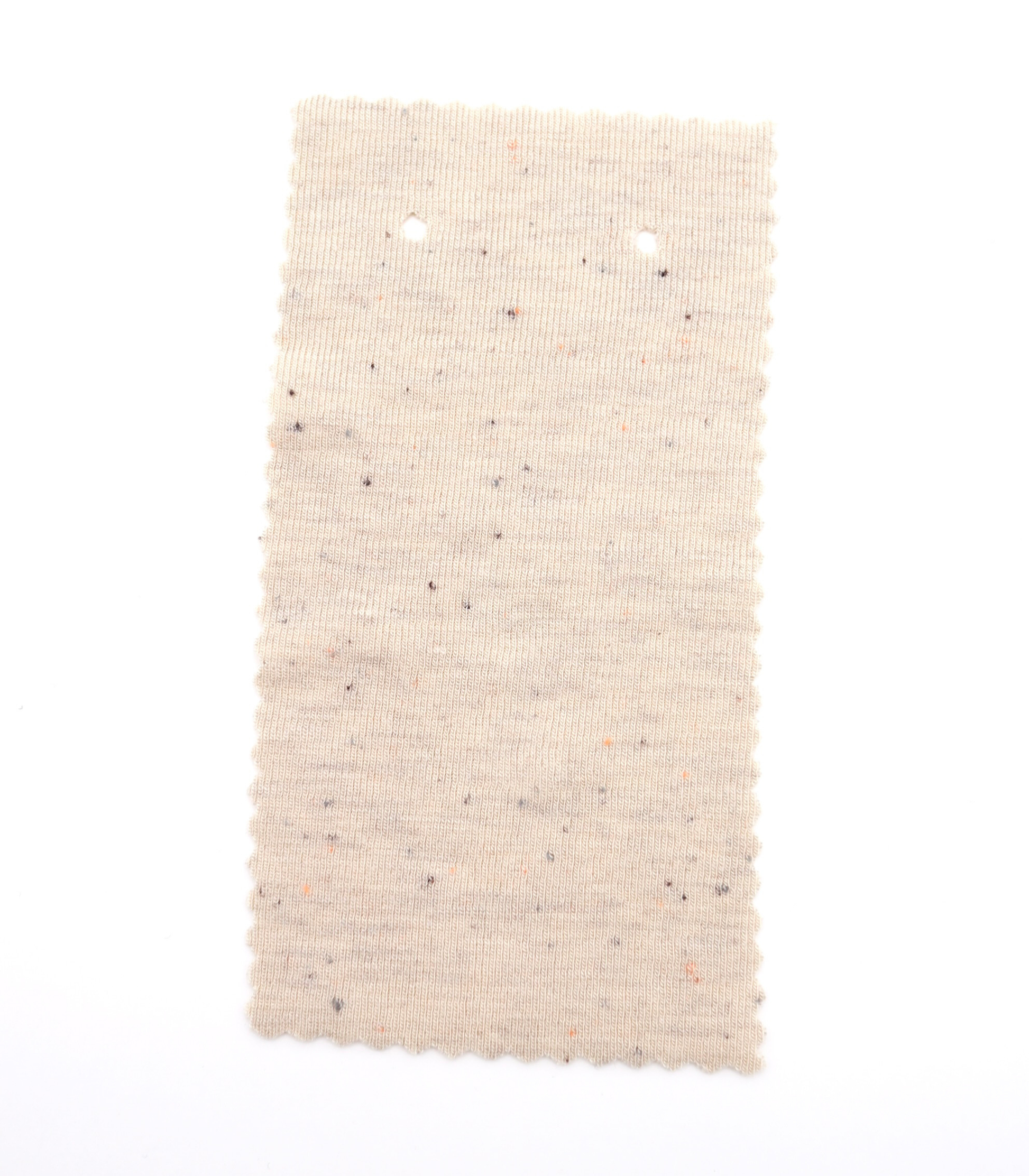 韓国生地カラフル糸入りつぶつぶフライス　ベージュ