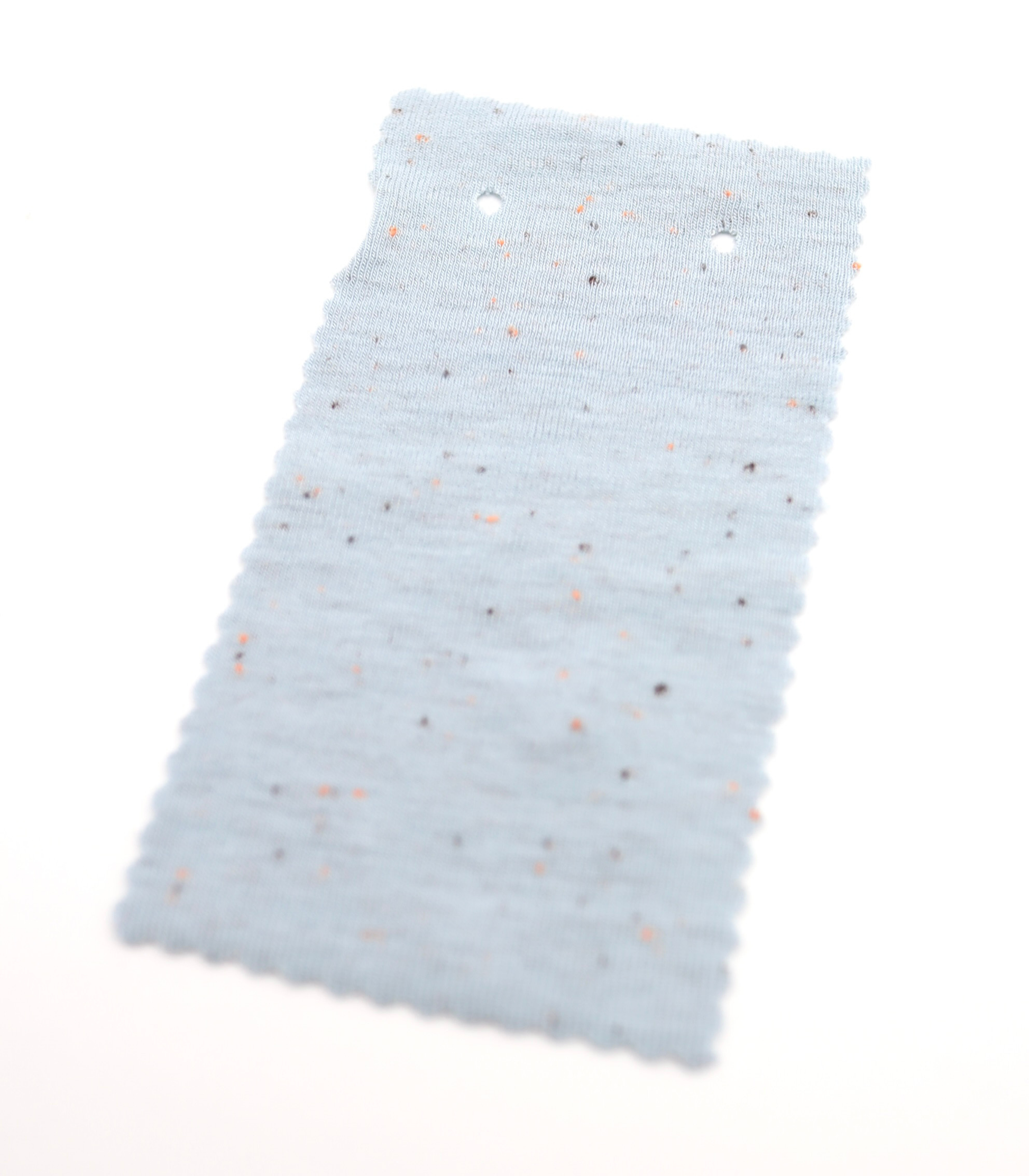 韓国生地カラフル糸入りつぶつぶフライス　サックス