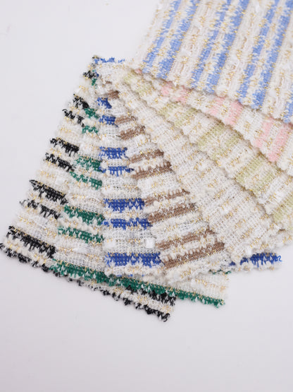 ストレッチ性あるツイード見えラメ糸入りニット生地【26SS-071】