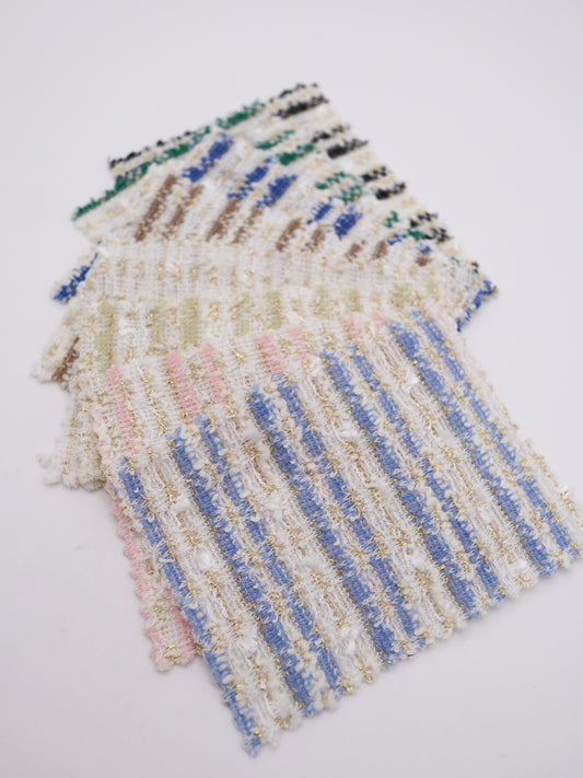 ストレッチ性あるツイード見えラメ糸入りニット生地【26SS-071】