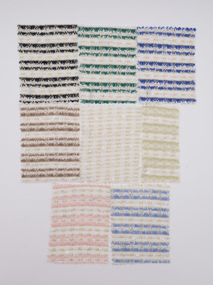 ストレッチ性あるツイード見えラメ糸入りニット生地【26SS-071】