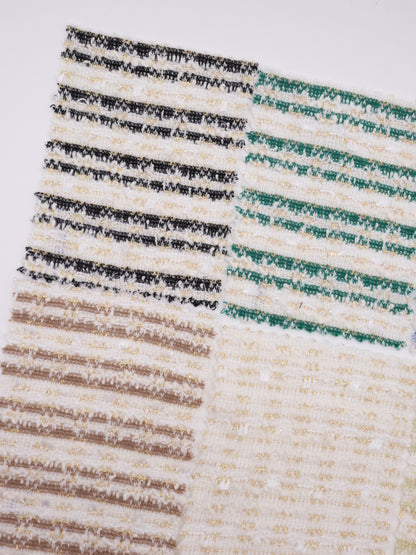 ストレッチ性あるツイード見えラメ糸入りニット生地【26SS-071】