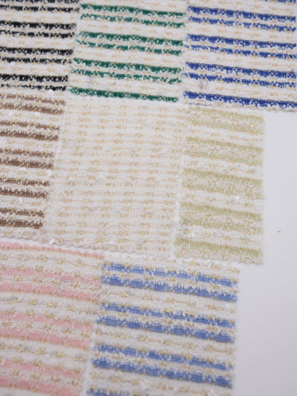 ストレッチ性あるツイード見えラメ糸入りニット生地【26SS-071】