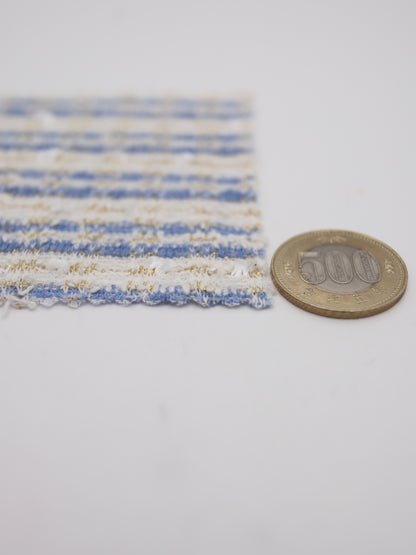 ストレッチ性あるツイード見えラメ糸入りニット生地【26SS-071】