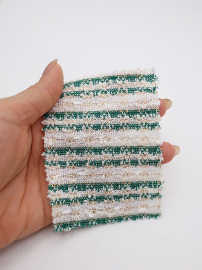 ストレッチ性あるツイード見えラメ糸入りニット生地【26SS-071】