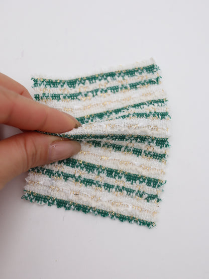 ストレッチ性あるツイード見えラメ糸入りニット生地【26SS-071】