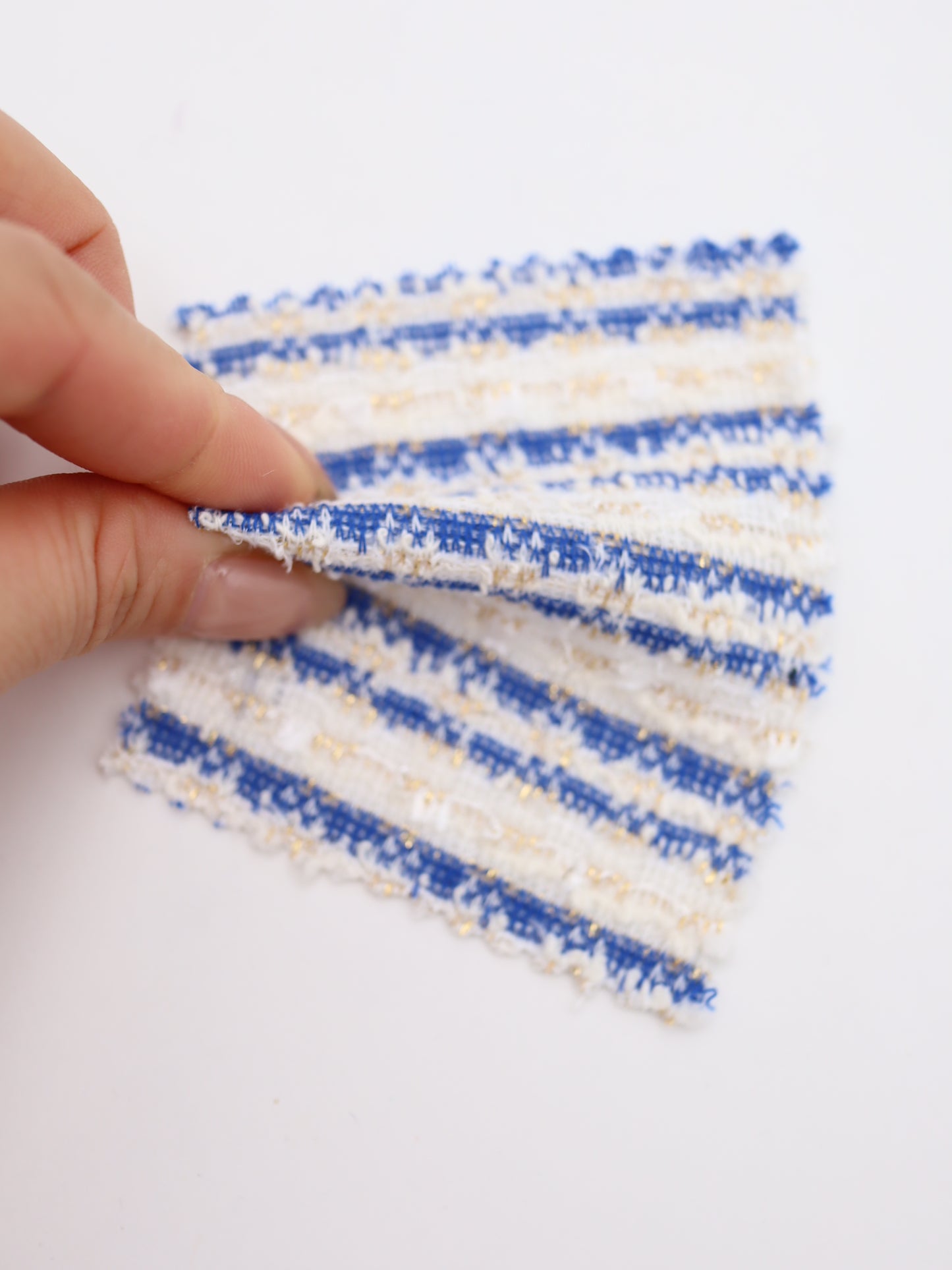 ストレッチ性あるツイード見えラメ糸入りニット生地【26SS-071】