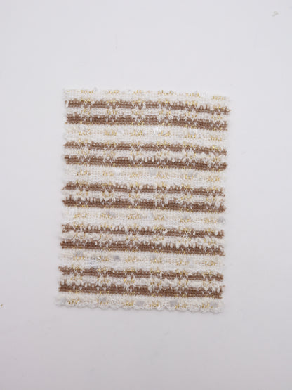 ストレッチ性あるツイード見えラメ糸入りニット生地【26SS-071】