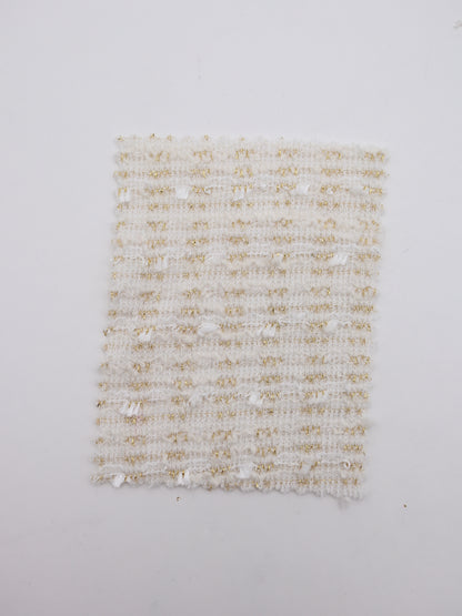 ストレッチ性あるツイード見えラメ糸入りニット生地【26SS-071】