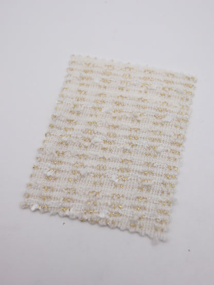 ストレッチ性あるツイード見えラメ糸入りニット生地【26SS-071】