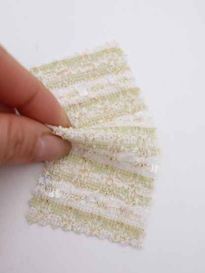 ストレッチ性あるツイード見えラメ糸入りニット生地【26SS-071】