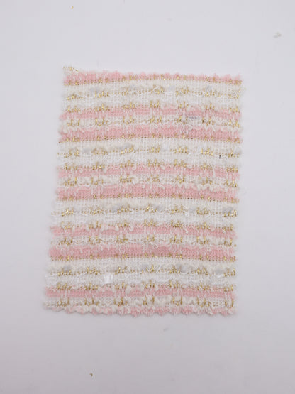 ストレッチ性あるツイード見えラメ糸入りニット生地【26SS-071】